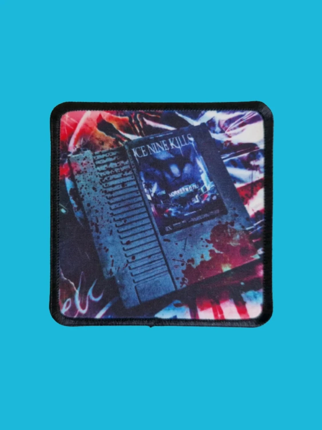Patch Ice Nine Kills - Welcome to Horrorwood (9-Bit) - Imprimé - Carré de 7,5 x 7,5 centimètres